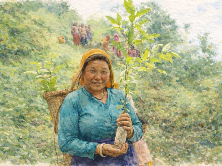 Restauration du paysage - Bassin de Sunkoshi au Népal
